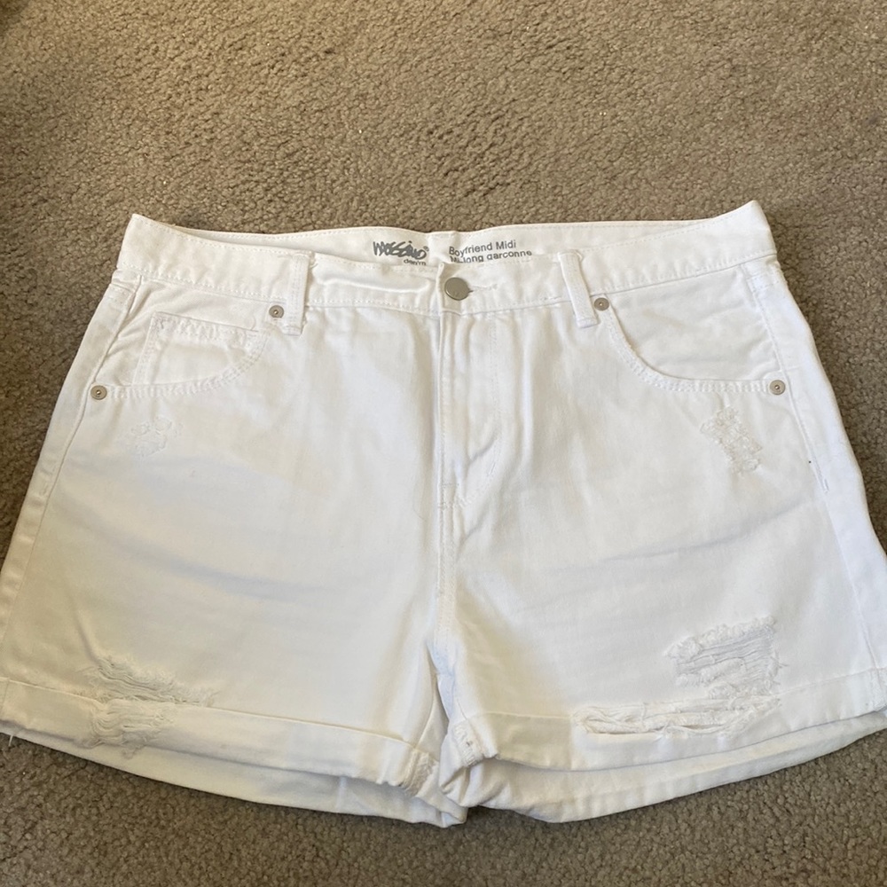 White jean shorts from target